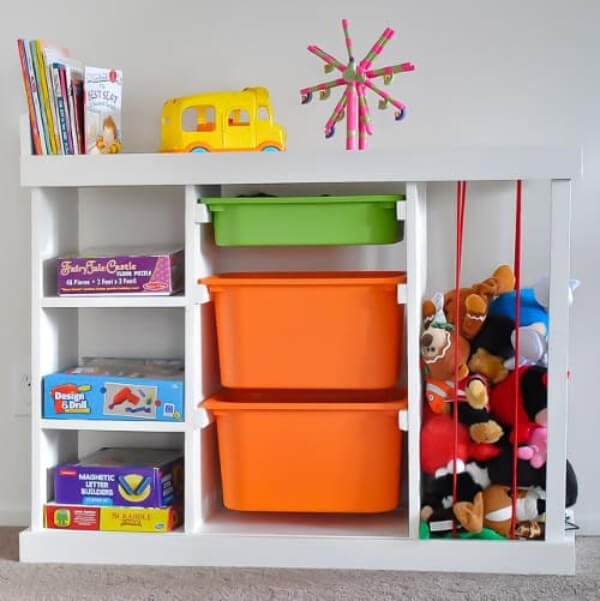 Toy Storage Ideas for Small Spaces DIY Toy Storage Idea For Small Space
