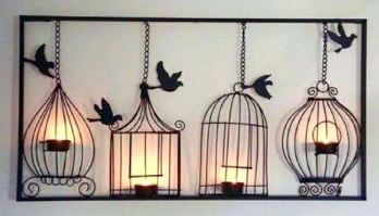 DIY Wall Mounted Candle Holder Craft