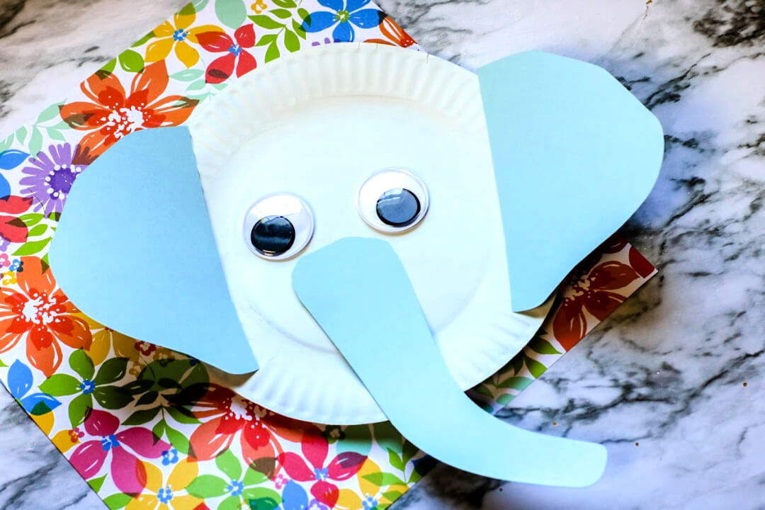 DIY Elephant Craft Activity With Paper Plate