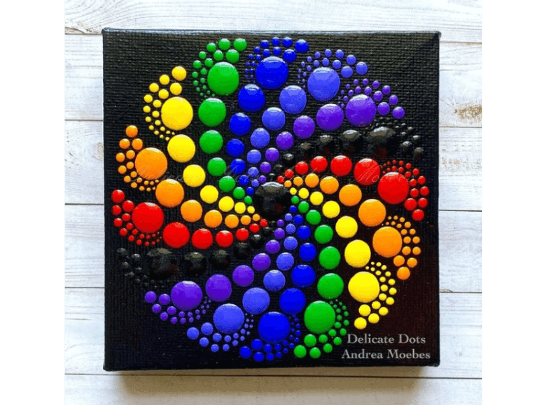 Amazing Dot Mandala Rainbow Art Project
