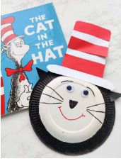 Dr. Seuss Cat Craft Using Paper Plate For Kids
