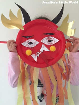 Chinese Dragon New Year Mask Paper Plate Craft Activity For Kids