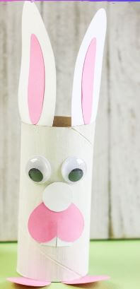 Easter Bunny Craft Using Cardboard Roll