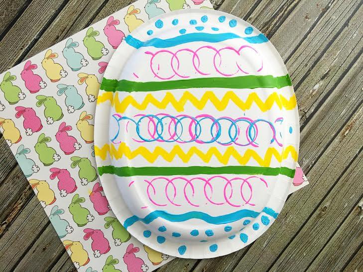 Easter Egg Paper Plate Craft Idea For Kids
