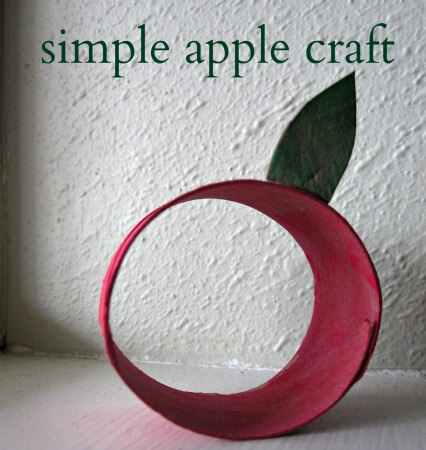 Easy & Simple Apple Craft With Cardboard For Kids