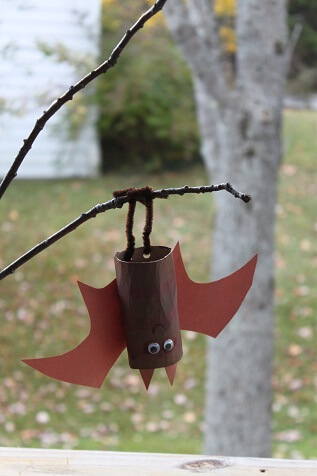 Easy & Simple Cardboard Bat Craft For Preschoolers