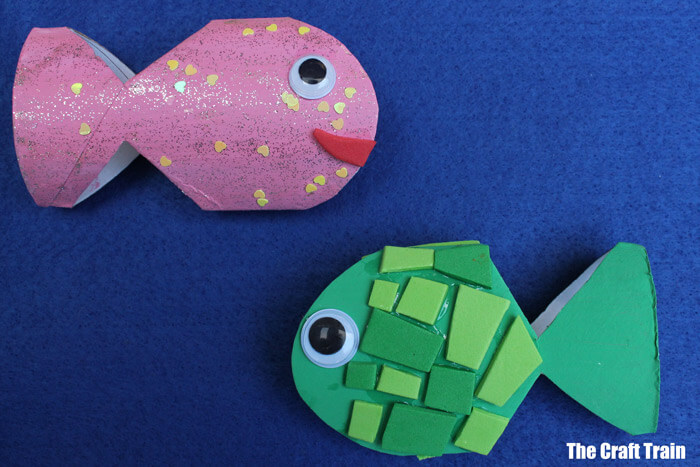 Fish Cardboard Crafts For Kids Easy Cardboard Paper Tube Fish Craft Activity
