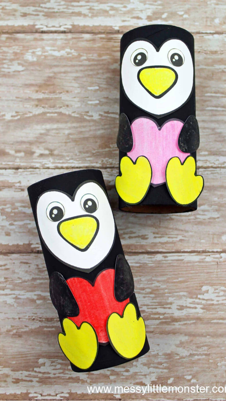 Easy Cardboard Tube Penguin Craft Activity With Template