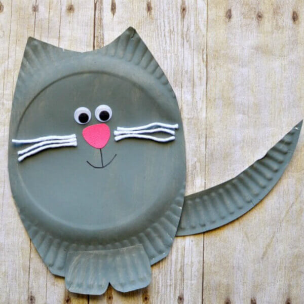 Easy Cat Paper Plate Craft