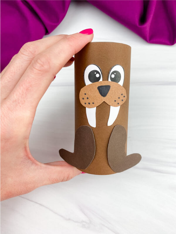 Toilet Paper Roll Sea Animal Craft Easy & Fun Toilet Paper Roll Walrus Craft Template