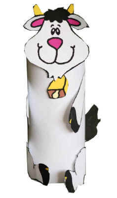 Easy Goat Craft Using Cardboard Tube For Kids