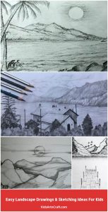 Easy Landscape Drawings & Sketching Ideas for Kids - Kids Art & Craft