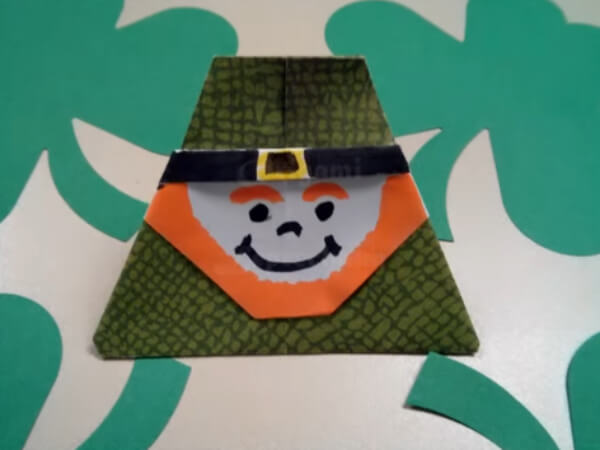 St. Patrick's Day Origami Ideas That Kids Can Make Easy Origami Leprechaun Craft To Try At Home