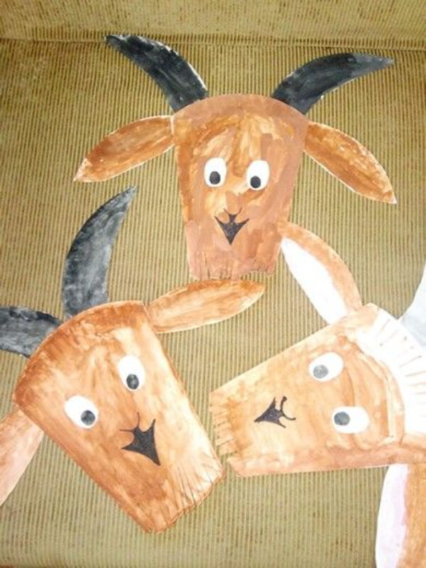 Easy Paper Plate Goat Craft For Kids