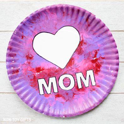 Easy Paper Plate Mother's Day Craft For Preschoolers