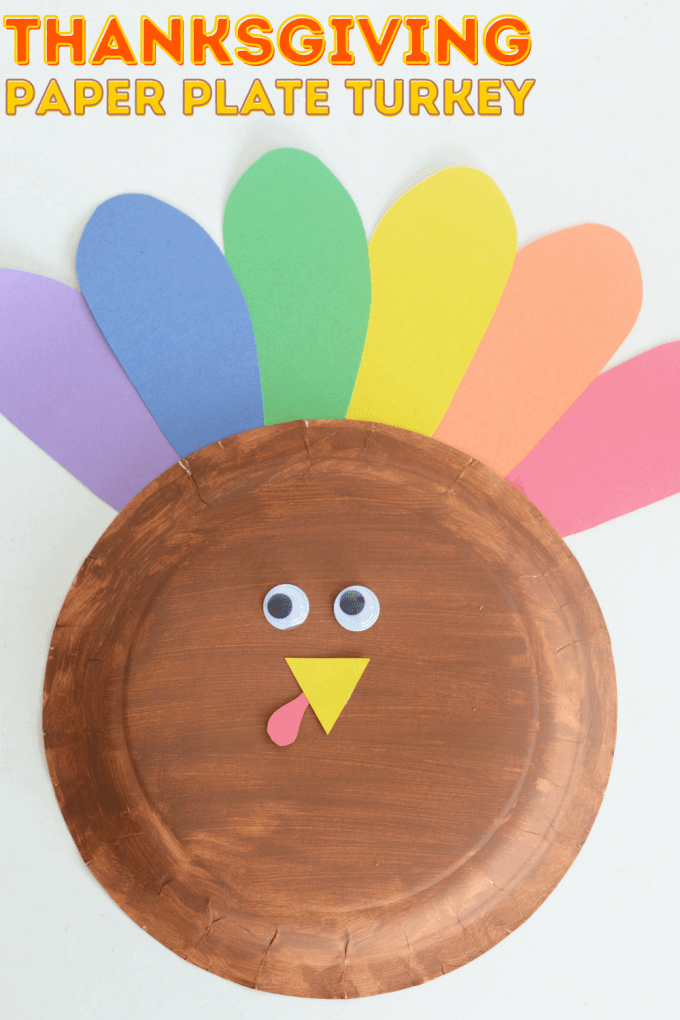 Easy Paper Plate Turkey Craft For Thanksgiving