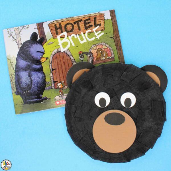 Easy To Make Paper Plate Black Bear Craft For Kids