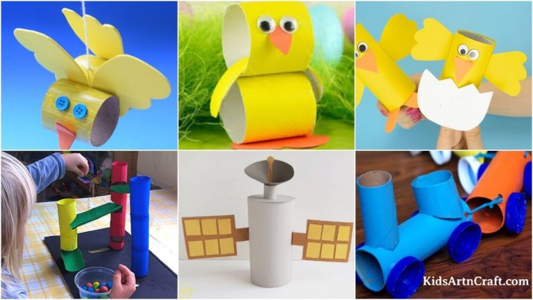 Easy Toilet Paper Roll Crafts for Preschoolers - Kids Art & Craft