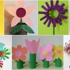 Easy Toilet Paper Roll Flower Crafts For Toddlers