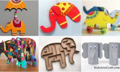 Elephant Cardboard Crafts For Kids