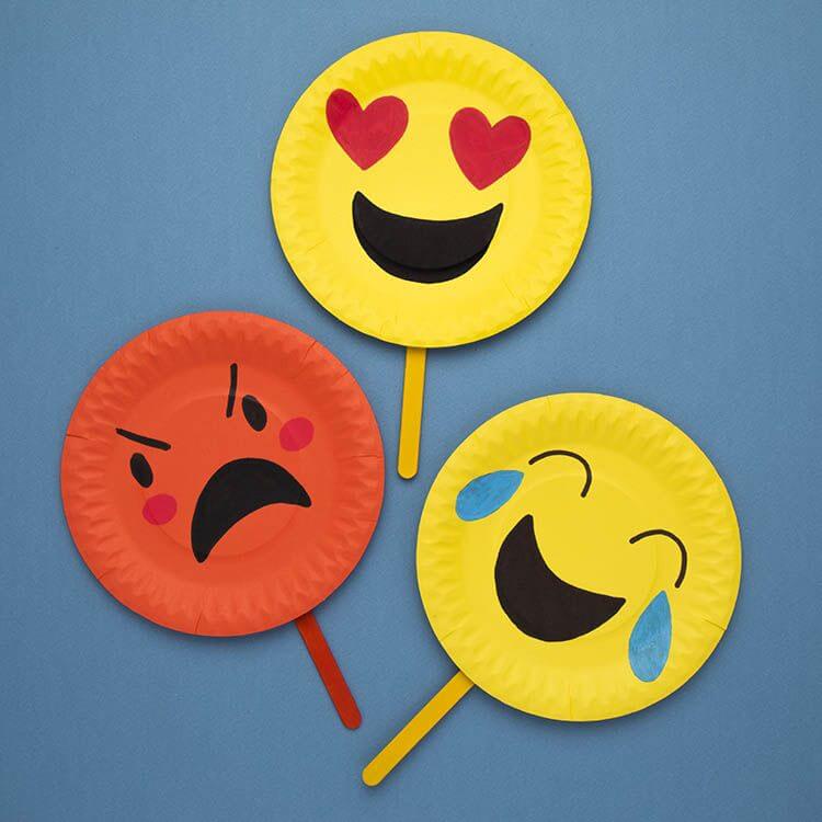 Emotions World Emoji Day Craft With Paper Plate