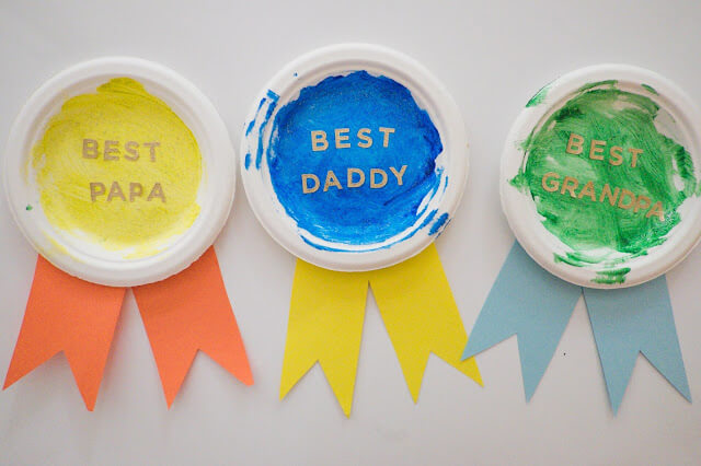 Father's Day Craft With Paper Plate For Kids
