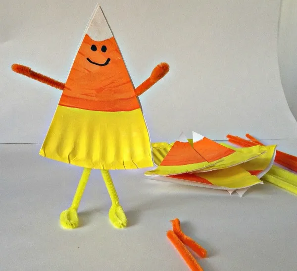 Fun Candy Corn Paper Plate Craft Activity For Kids