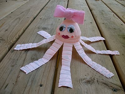 Fun Plastic Water Bottle Octopus Craft For 2nd Grade