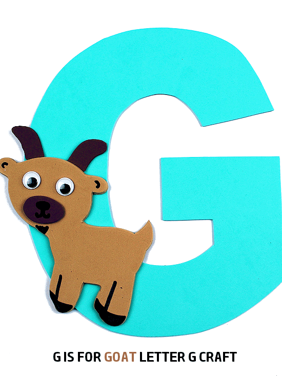 G Is For Goat Letter Cardboard Craft At Home For Kids