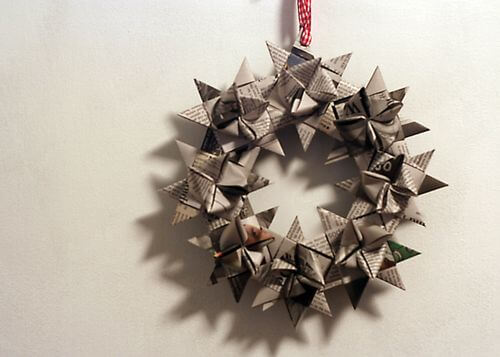 German Star Wreath Craft Idea For Christmas Decoration