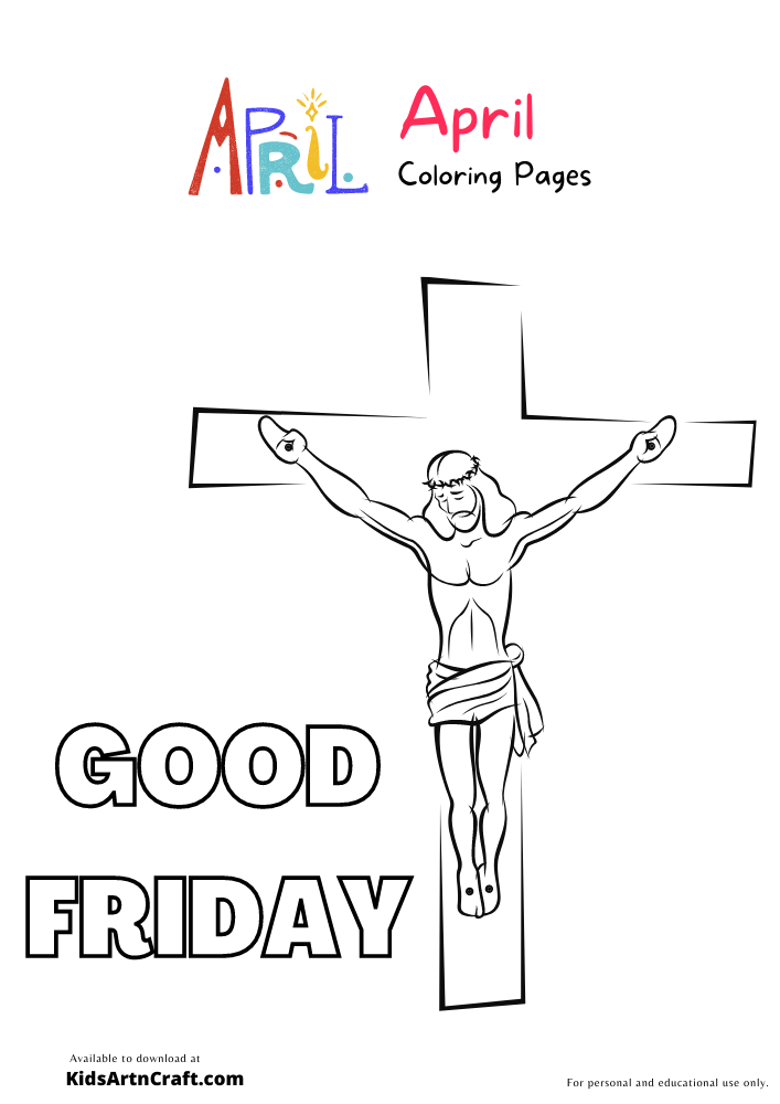 Good Friday Coloring Pages For Kids – Free Printables