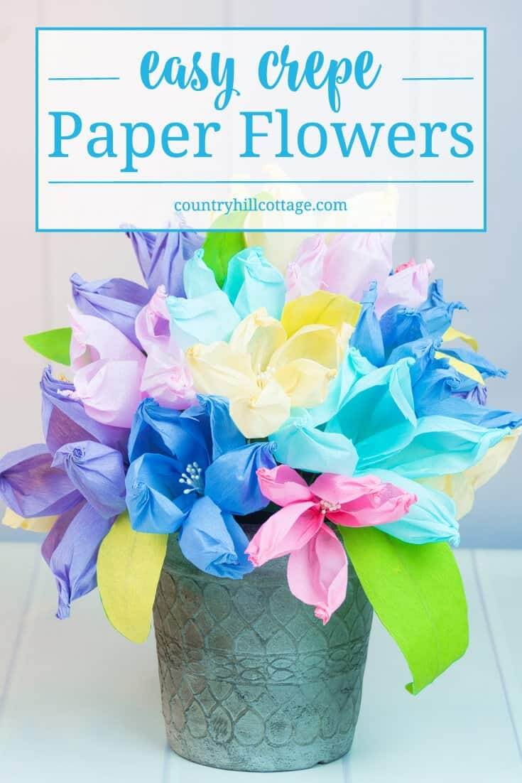 Gorgeous Paper Flower Bouquet Craft Idea