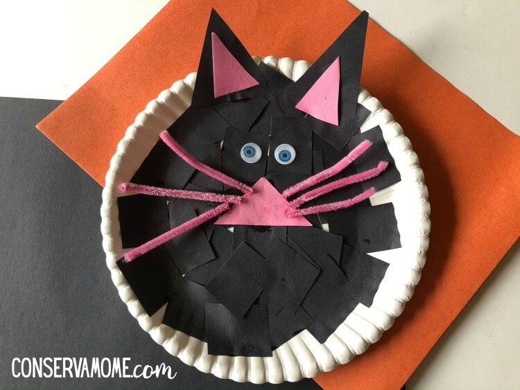 Cat Paper Plate Crafts for Kids Halloween Cat Paper Plate Craft