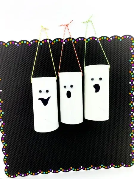 Halloween Ghost Paper Craft Activity For 3rd Grade