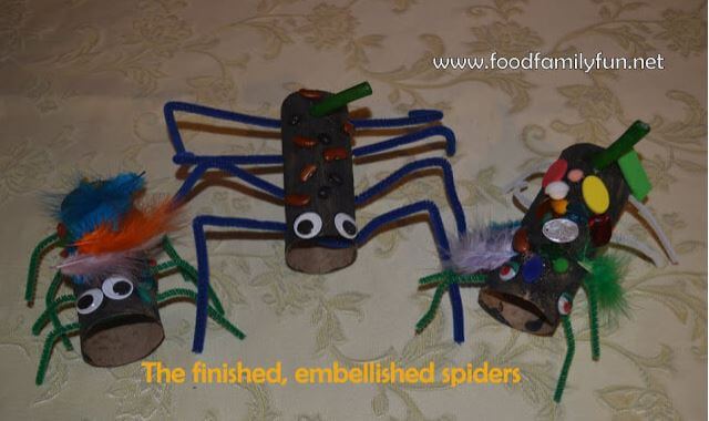 Halloween Spider Cardboard Craft Activity 
