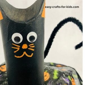 Halloween Toilet Paper Roll Cat Craft For Kids