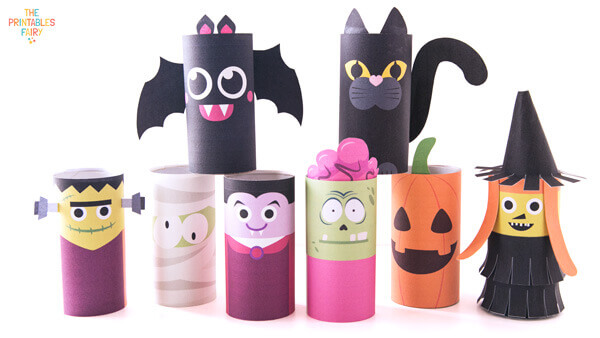 Halloween Toilet Paper Roll Craft Idea For Kids