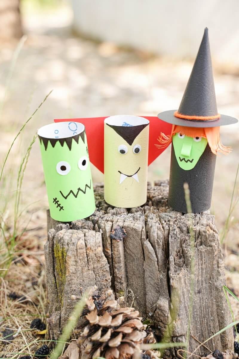 Halloween Spooky Character Toilet Paper Roll Craft For 2nd Grade