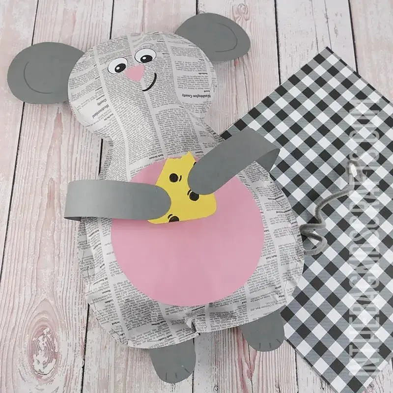 Handmade Mouse Craft Ideas With Newspaper