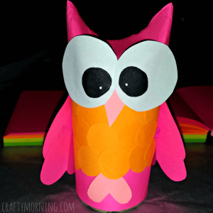 Toilet Paper Roll Owl Crafts for Kids - Kids Art & Craft
