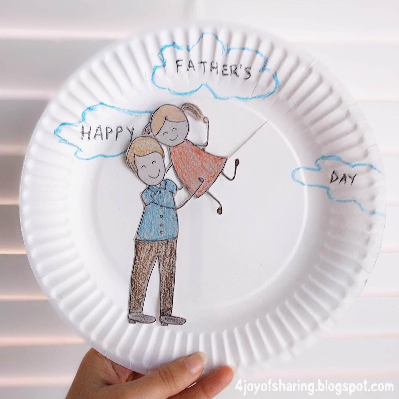 Happy Father's Day paper Plate Craft For Kids