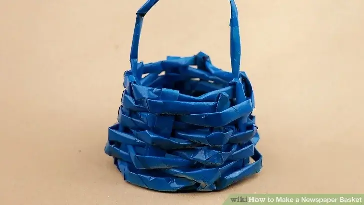 Homemade Basket Craft Idea With Newspaper
