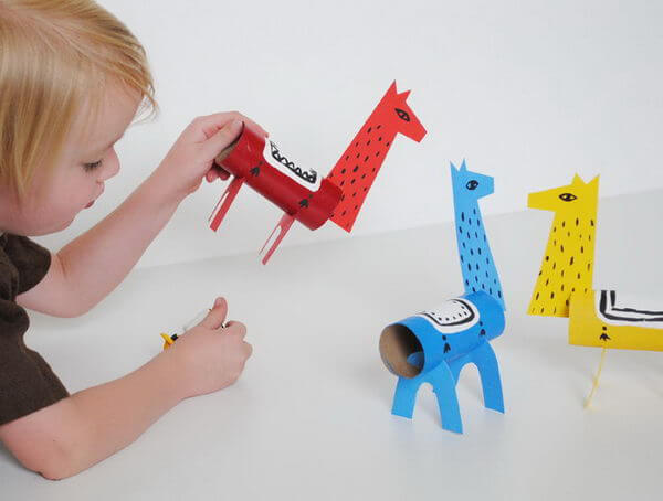 Toilet Roll Animal Crafts for Kids Homemade Reindeer Craft Using Toilet Paper Roll