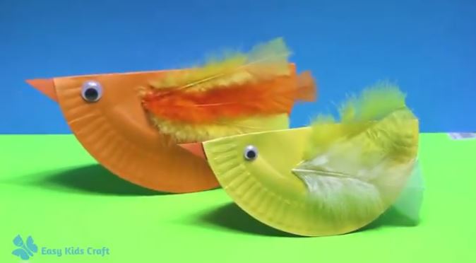 Paper Plate Chick Craft For Kids