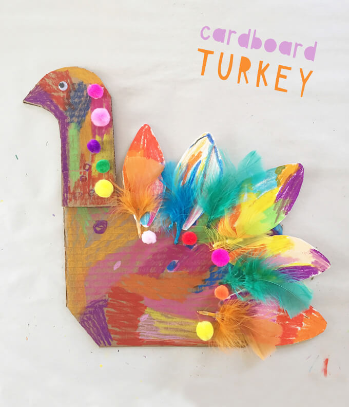 How To Make A Turkey Out Of Cardboard Crafts For Kids