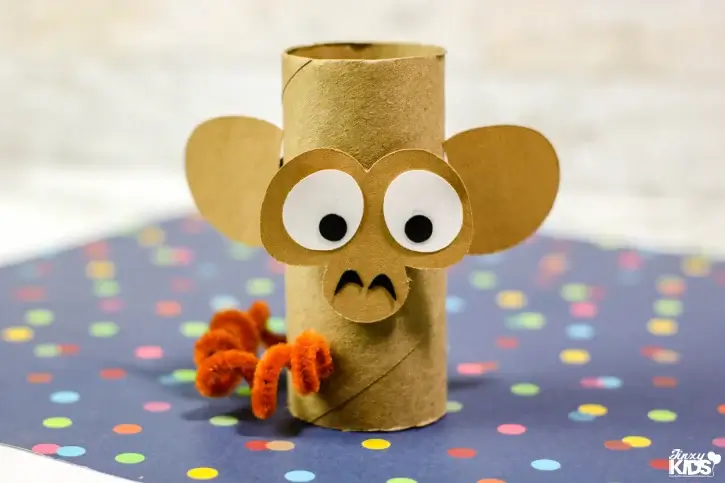 Monkey Cardboard Crafts For Kids How To Make Cardboard Tube Monkey Craft