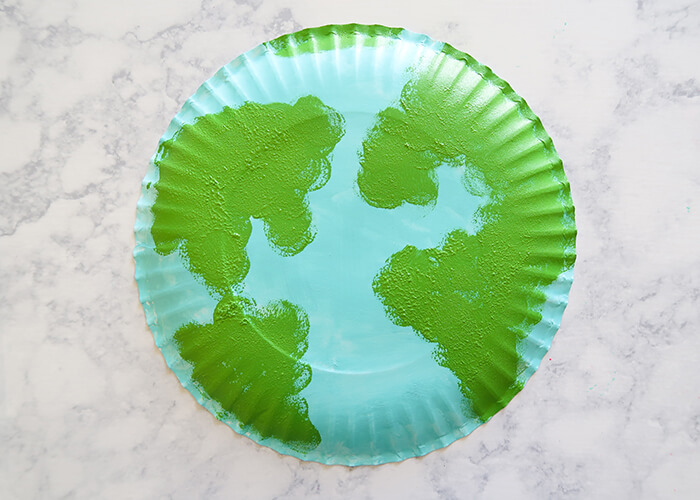 How To Make International Earth Day Craft Using Paper Plate