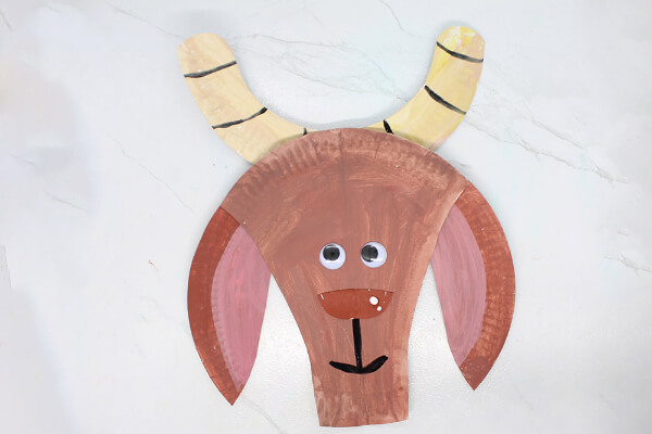 How To Make Goat Animal Craft Out Of Paper Plate For Kids
