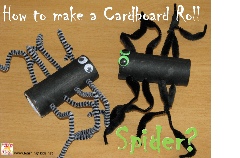 How To Make Moving Spider Out Of Cardboard Roll
