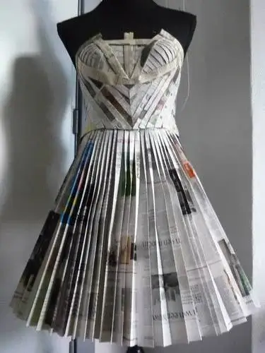 How To Make Newspaper Costume Dress Craft Idea Step By Step